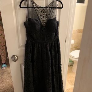 Formal long black gown